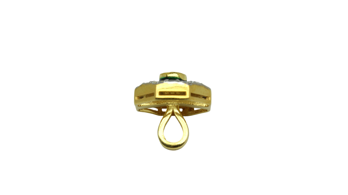 Bottle Green Meena Button