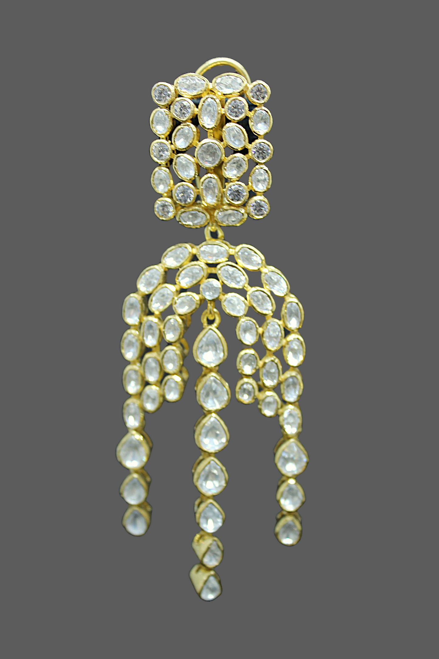 Chandrika Cascade Silver Earring