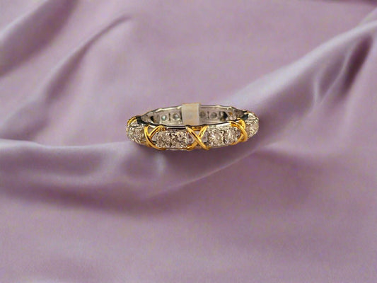 Elyra Arc Gold Ring
