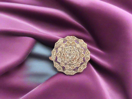 Petal Path Gold Ring