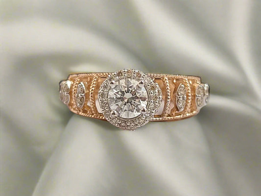 Midnight Glow Gold Ring