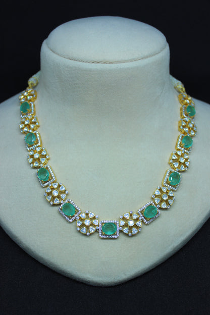 Green & Glory Silver Necklace