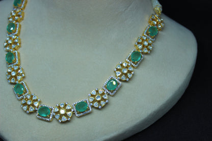 Green & Glory Silver Necklace