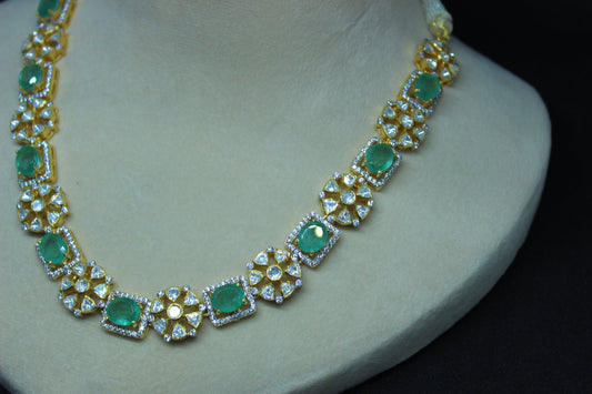 Green & Glory Silver Necklace