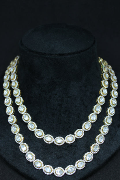 Double Line Silver Necklace