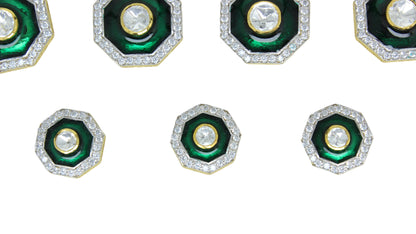 Bottle Green Meena Button