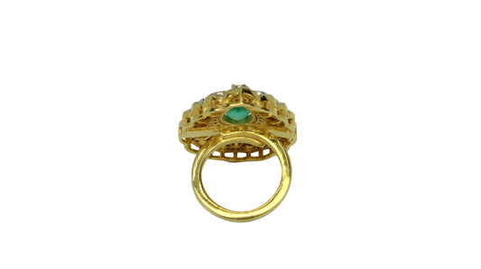Emerald Dewdrop Ring