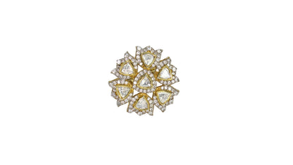 Rose Cut Silver Ring