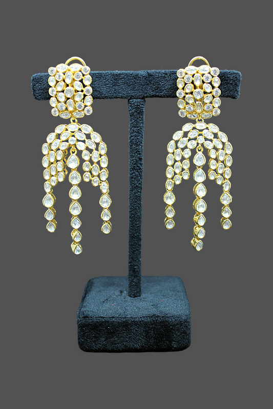 Chandrika Cascade Silver Earring